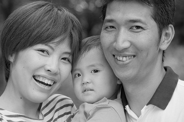 横浜市都筑区の公園に出張撮影した家族写真