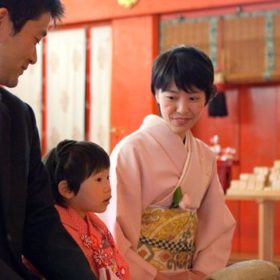 東京の神社に出張撮影したご祈祷中の写真