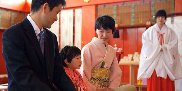 東京の神社に出張撮影したご祈祷中の写真