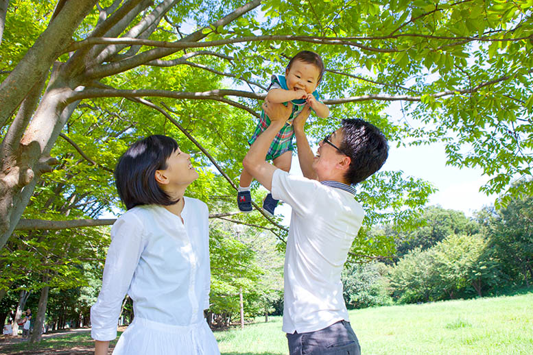 川崎市宮前区の菅生公園に出張撮影した家族写真