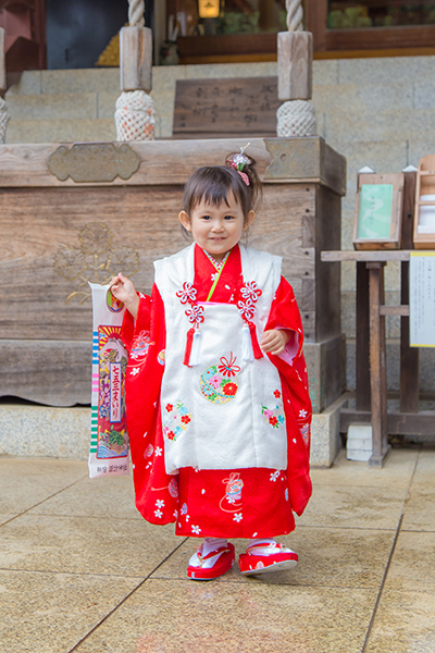 東京高田馬場の神社に出張撮影した七五三写真