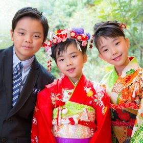 横浜のご自宅に出張撮影した七五三記念日の兄弟の写真