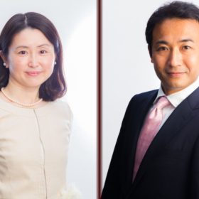 入学式の日に撮影したパパとママのプロフィール写真