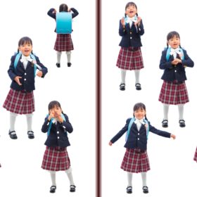 小学校1年生の入学記念写真